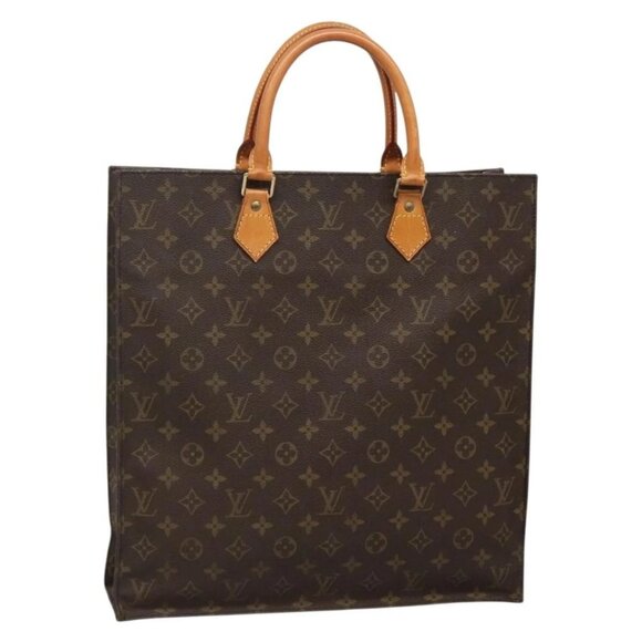 LOUIS VUITTON Monogram Sac Plat Hand Bag M51140 LV Auth BA4622 - Picture 1 of 16